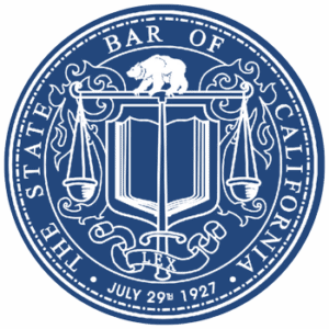The seal of the state bar of california.
